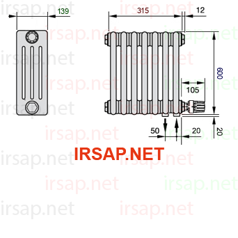 Радиатор IRSAP Tesi 40600/7 T26 CL 01